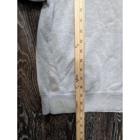 Cashmere Hoodie Sweater Womens Medium Gray Pullover Soft Knit Drawstring Hood - Picture 6 of 6